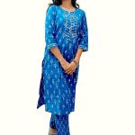 Printed Sequence Kurta Set