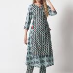 Naira Pattern Cotton Kurta Set